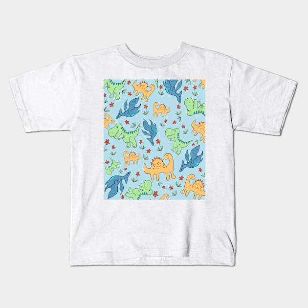 Dinosaur Roar Kids T-Shirt by halideO